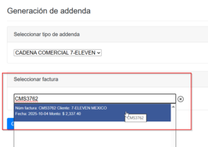 Fastnumbers addenda cadenas comerciales